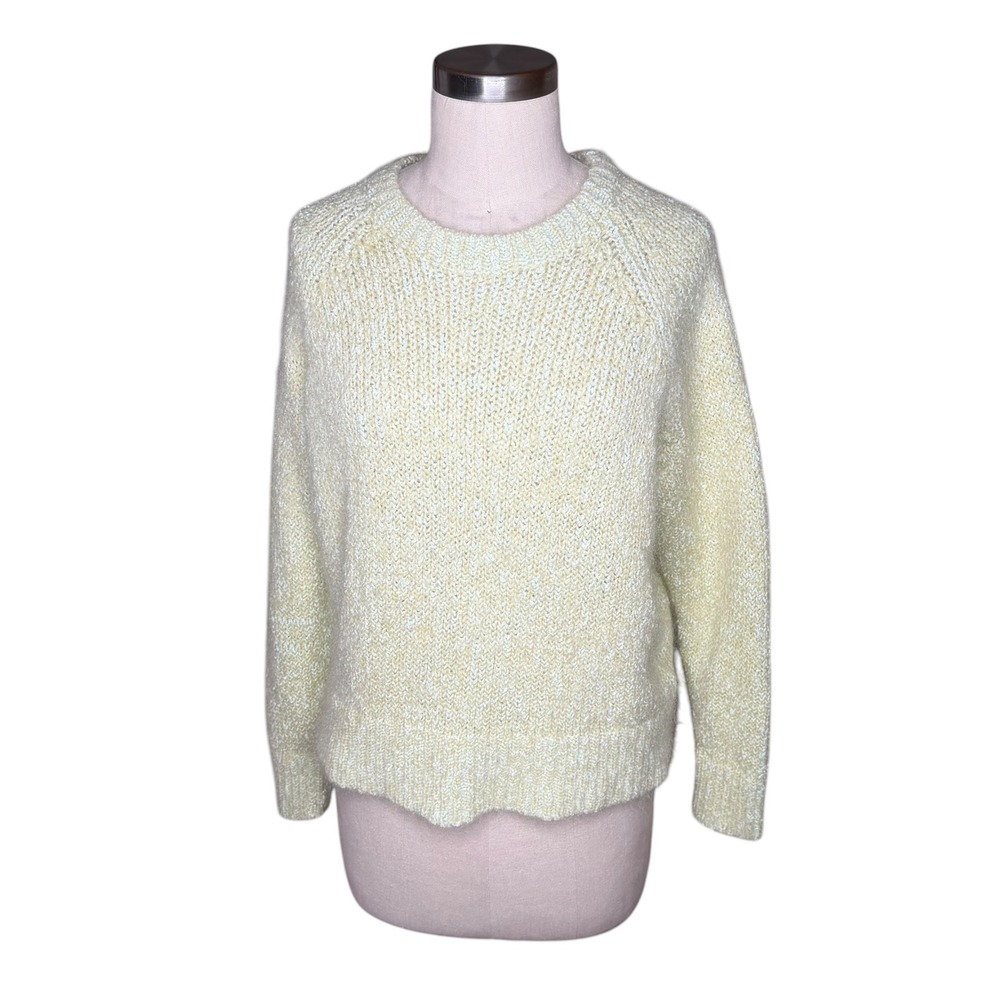 COS Sweater Green Flecked Mohair Blend Jumper Women's Size Small Knit